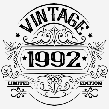 Zoom image Vintage 1992 bursdagsordtak