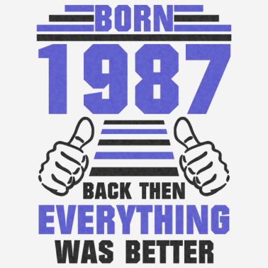 Zoom image 1987 Født bursdagsordtak