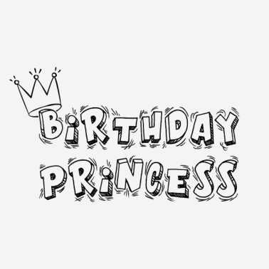 Zoom image Princess birthday saying gift