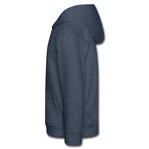 Kinder Premium Hoodie Links Jeansblau
