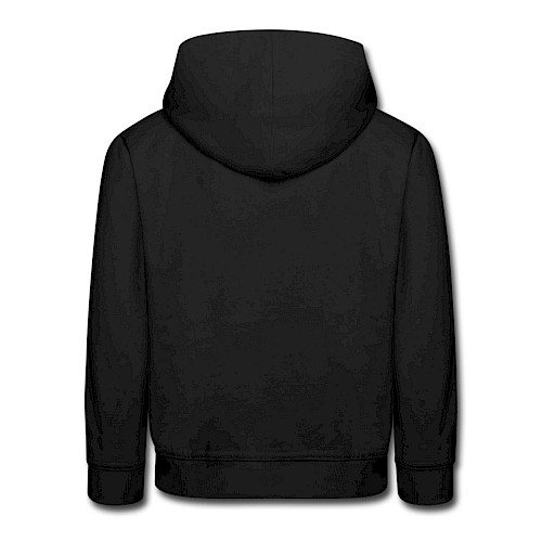 Kids' Premium Hoodie Hinten black