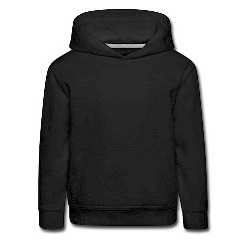Kids' Premium Hoodie Vorne black