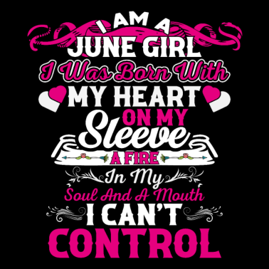 Zoom image Citation d’anniversaire Je suis une fille de juin