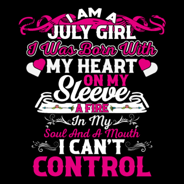 Zoom image Citation d’anniversaire Je suis une fille de juillet