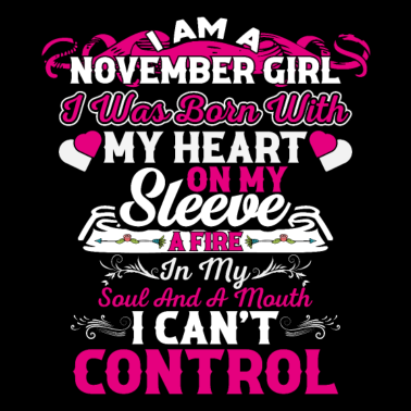 Zoom image Citation d’anniversaire Je suis une fille de novembre