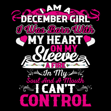 Zoom image Citation d’anniversaire Je suis une fille de décembre