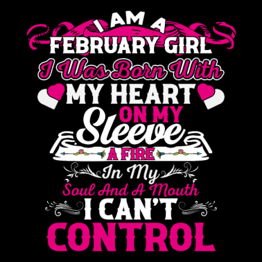 Zoom image Citation d’anniversaire Je suis une fille de février