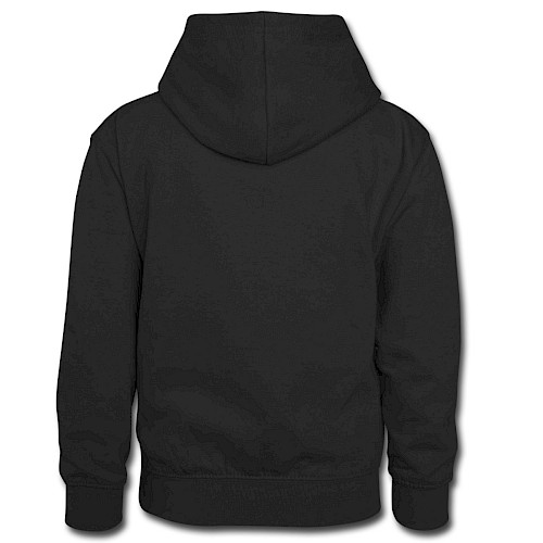 Kids’ Contrast Hoodie Hinten black/heather grey