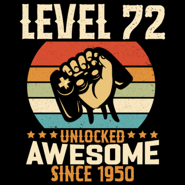 Zoom image Level 72 Jaar Unlocked Gaming Verjaardagscadeau