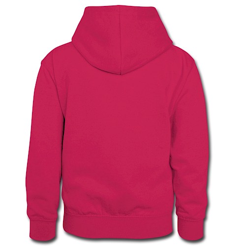 Kids’ Contrast Hoodie Hinten pink/navy