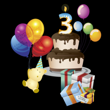 Zoom image 3: e födelsedag med tårtkakor och nalle