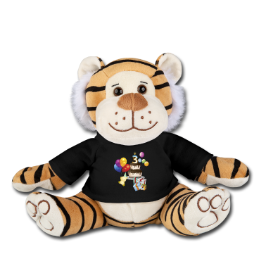 födelsedagsordspråk  - 3: e födelsedag med tårtkakor och nalle