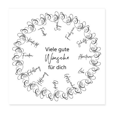 Geburtstagsspruch  - Viele gute Wünsche für dich: Frieden, Liebe...