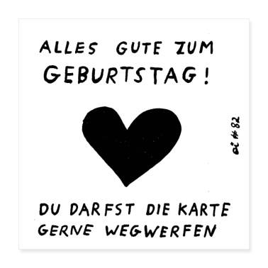 Geburtstagsspruch  - Minimalismus - Alles Gute zum Geburtstag