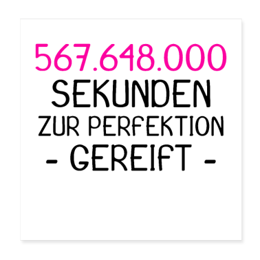 Geburtstagsspruch  - 18. Geburtstag in Sekunden