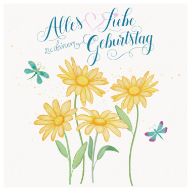 Zoom image Geburtstag: Alles Liebe mit ganz viel Sonnenschein