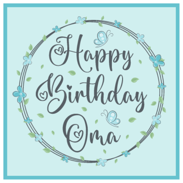 Zoom image Happy Birthday Oma Poster