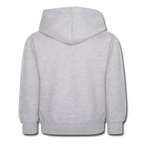 Kinder Hoodie Hinten Hellgrau meliert