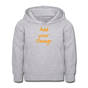 Kinderhoodie lichtgrijs gemêleerd