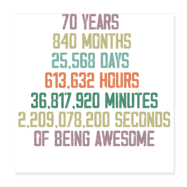 Dicton d’anniversaire  - 70e anniversaire cadeau