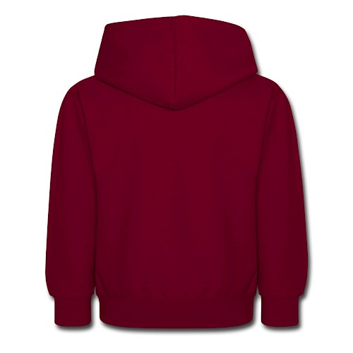 Kids Hoodie Hinten bordeaux