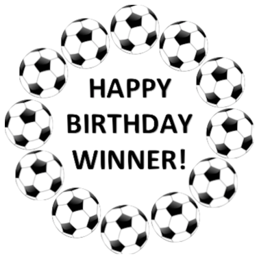 Zoom image Ganador feliz cumpleaños