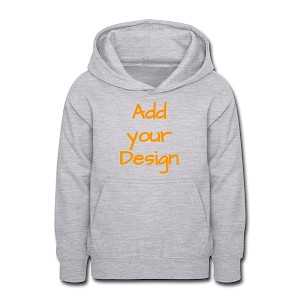 Teeneager hoodie lysegrå meleret