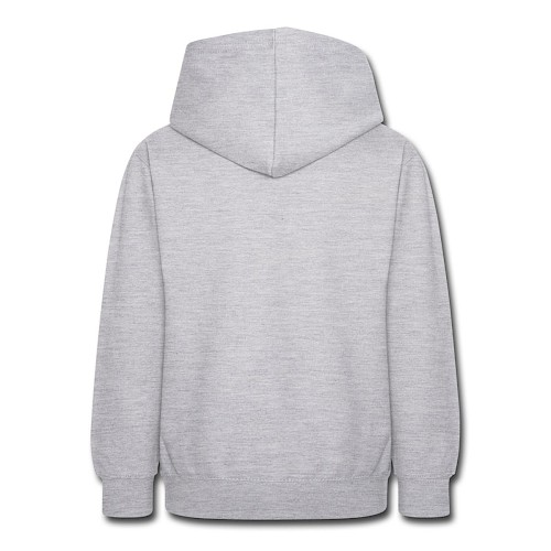 Teenager Hoodie Hinten Hellgrau meliert