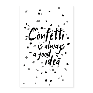 dicendo di compleanno  - I coriandoli sono sempre una buona idea: bianco e nero