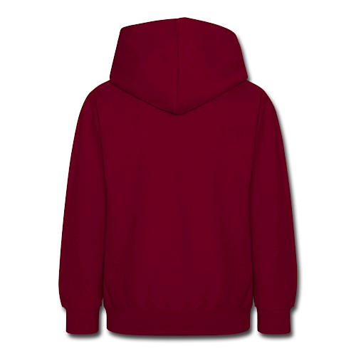 Nuorten huppari Hinten bordeaux