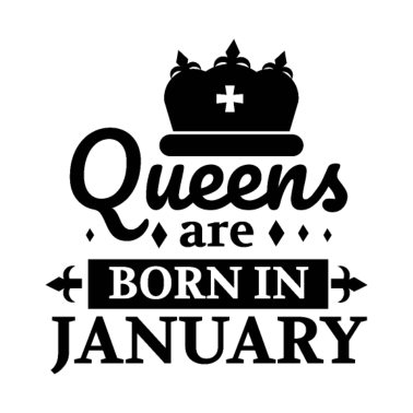 Zoom image Queens er født i januar bursdagsgaveide