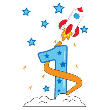 Zoom image 1. Geburtstag Baby Kind Rakete