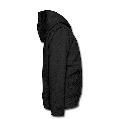 Kinder Premium Kapuzenjacke Rechts Schwarz