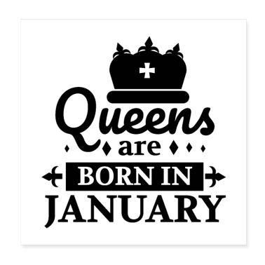 födelsedagsordspråk  - Queens föds i januari födelsedagspresent idé