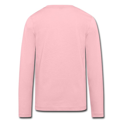 Kinder Premium Langarmshirt Hinten Hellrosa