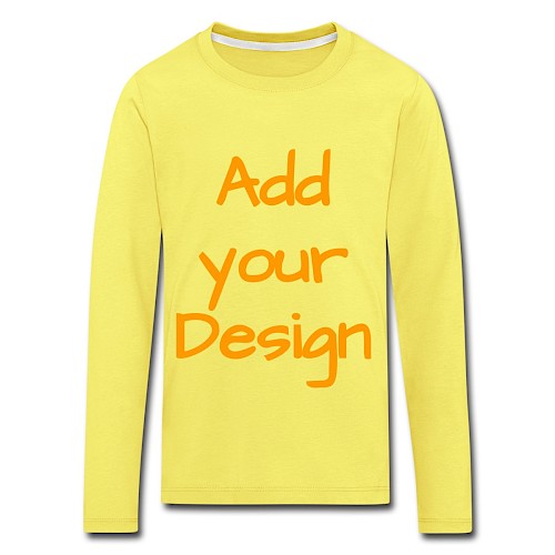 Kids' Premium Longsleeve Shirt yellow