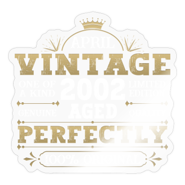 Dicho de cumpleaños  - Vintage Abril 2002 20 Cumpleaños Hombres 20 Años