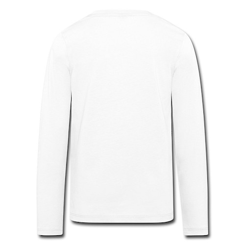Kids' Premium Longsleeve Shirt Hinten white