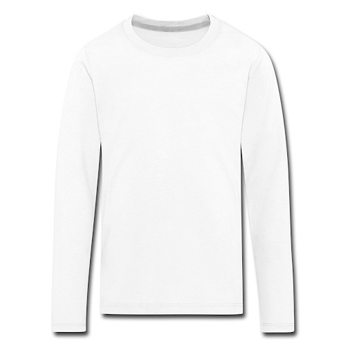 Kids' Premium Longsleeve Shirt Vorne white