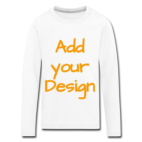 Kids' Premium Longsleeve Shirt white