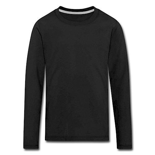 Kids' Premium Longsleeve Shirt Vorne black