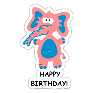 urodzinowe powiedzenie  - Prezenty urodzinowe słoń z okazji urodzin