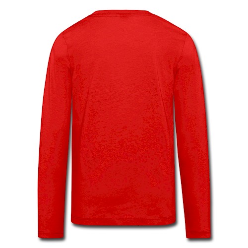 Kids' Premium Longsleeve Shirt Hinten red