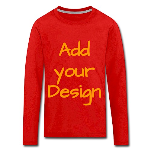 Kids' Premium Longsleeve Shirt red