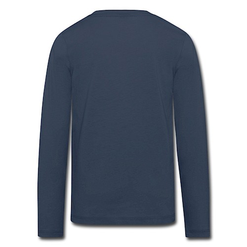 Kids' Premium Longsleeve Shirt Hinten navy