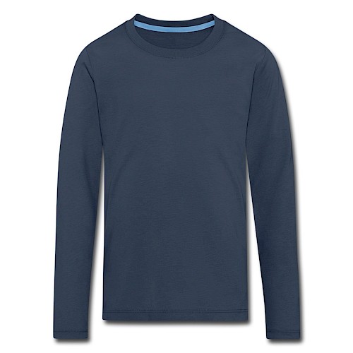 Kids' Premium Longsleeve Shirt Vorne navy