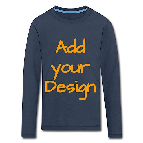 Kids' Premium Longsleeve Shirt navy