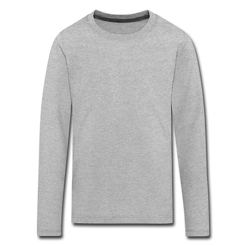 Kids' Premium Longsleeve Shirt Vorne heather grey