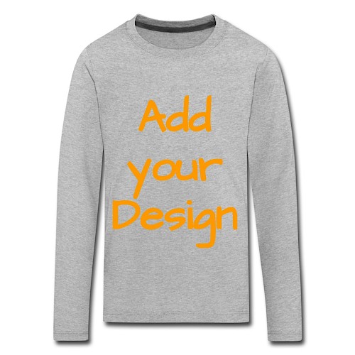 Kids' Premium Longsleeve Shirt heather grey