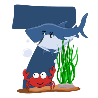 Zoom image Shark vedenalainen maailma 7 syntymäpäivä